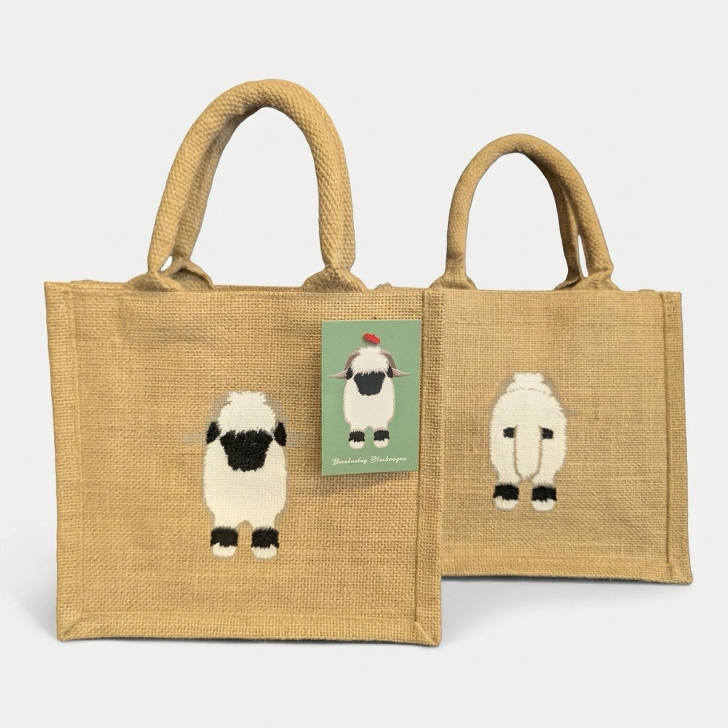 Valais Blacknose Sheep Jute Bag - Double Sided