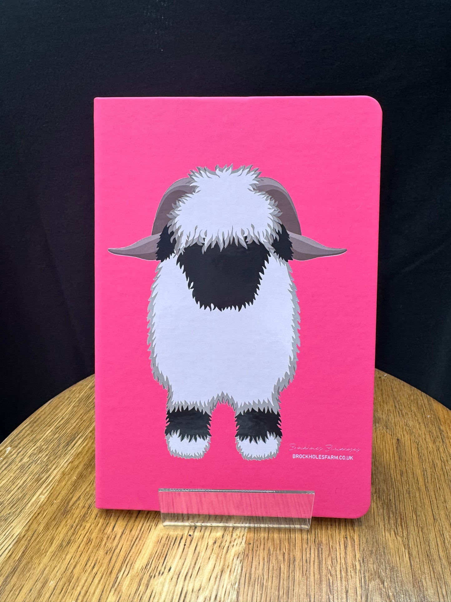 VBN Valais Blacknose Sheep pink Hardcover Notebook