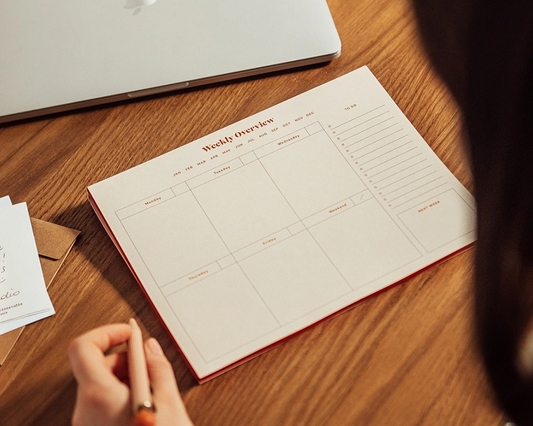 PAPIER Joy Weekly Desk Planner