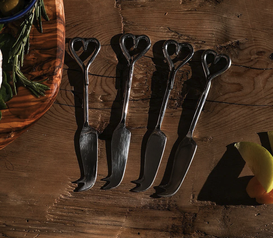 Love Heart Cheese Knives Set of 4 - Selbrae House (Copy)