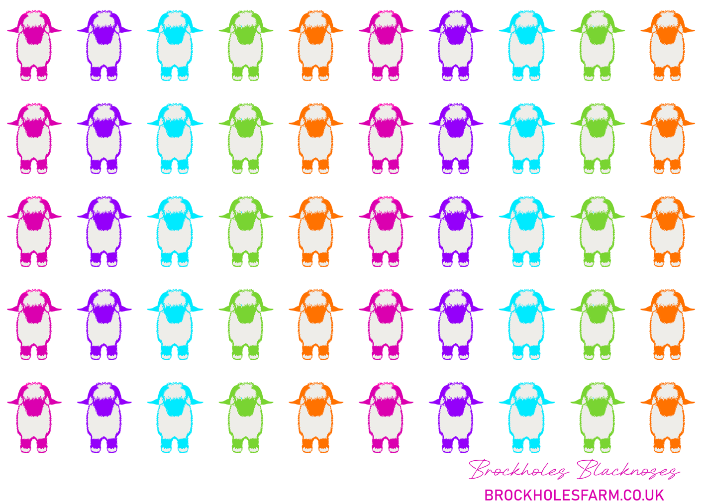 The Jellybean Collection Valais Blacknose Coaster - Multi