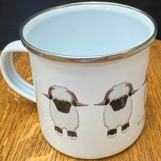 The OG VBN Valais Blacknose Enamel Camping Mug