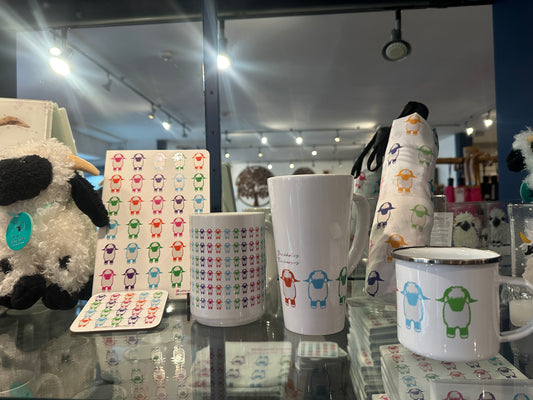 The Jellybean Collection Multi Valais Blacknose Folding Umbrella