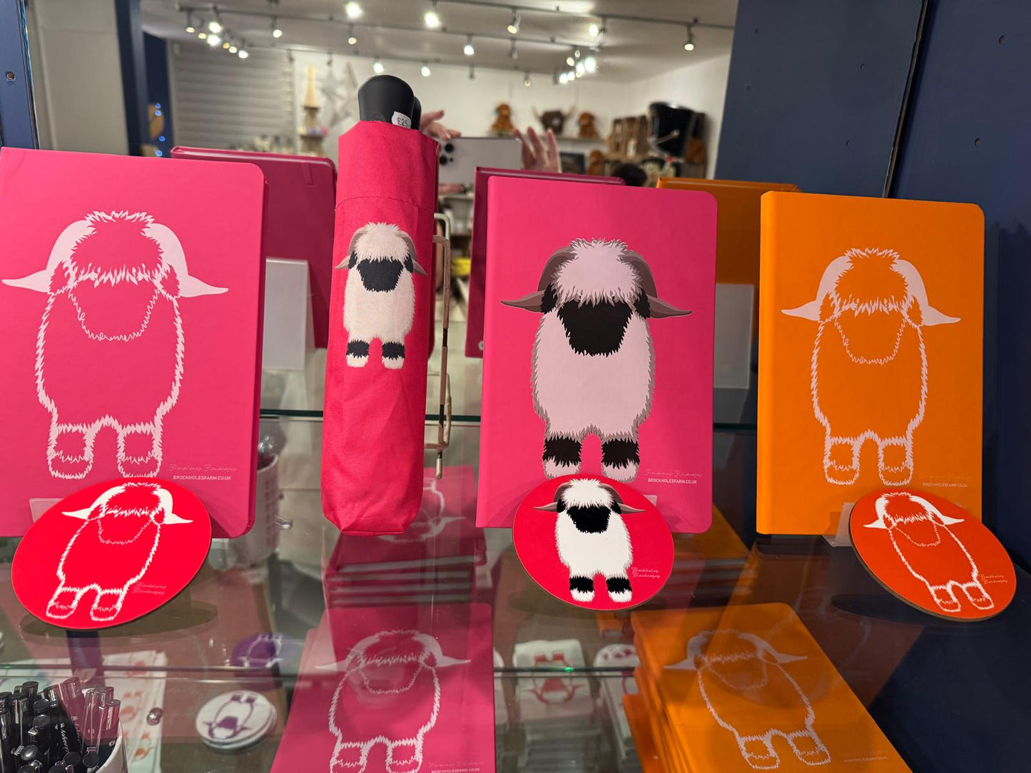 VBN Valais Blacknose Sheep pink Hardcover Notebook