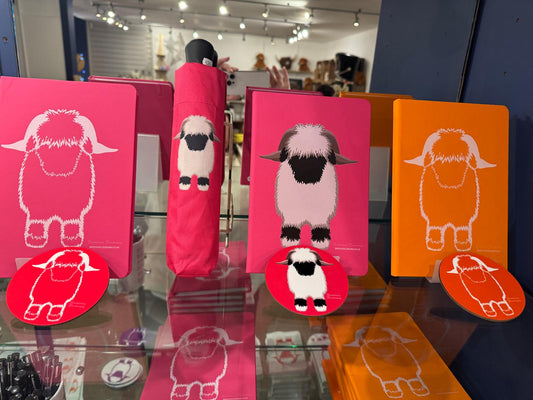 VBN Valais Blacknose Sheep pink Hardcover Notebook