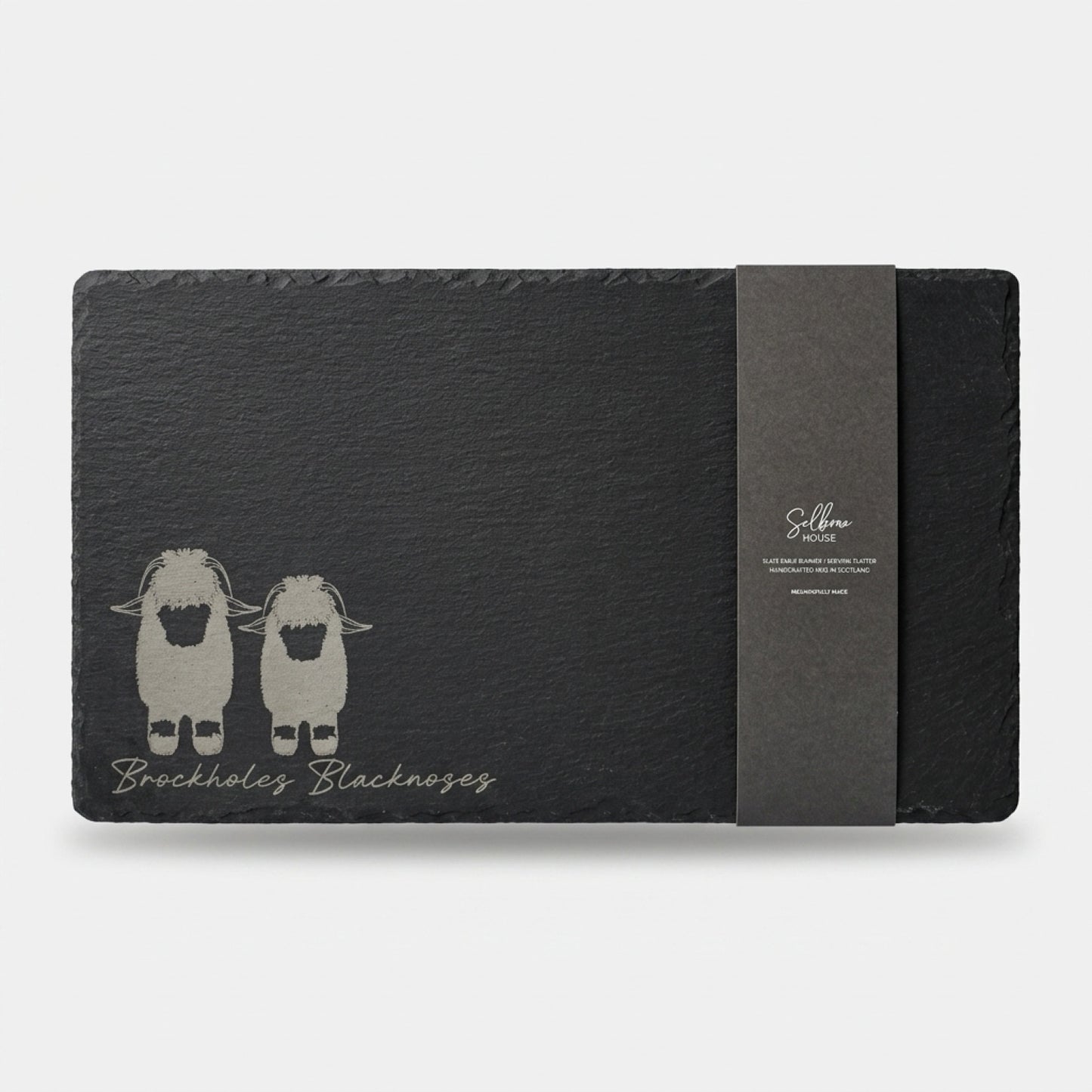 Valais Blacknose Sheep - Slate Large Cheese Platter/Table Runner
