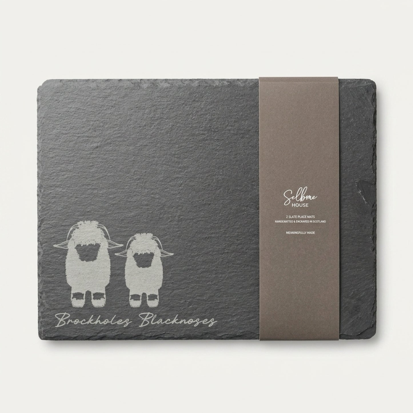 Valais Blacknose Sheep - Slate placemats (set of 2)