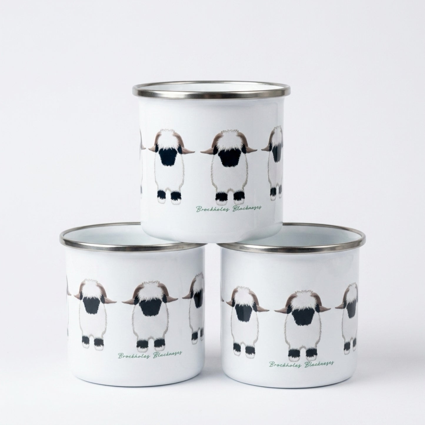 The OG VBN Valais Blacknose Enamel Camping Mug