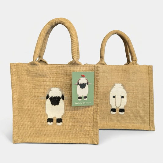 Valais Blacknose Sheep Jute Bag - Double Sided