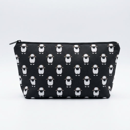 Valais Blacknose Sheep Cotton Canvas Cosmetic Bag