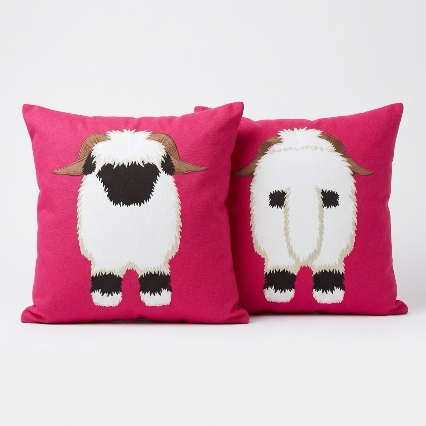 The OG VBN Valais Blacknose Sheep Double Sided Tote Bag - Bright Pink