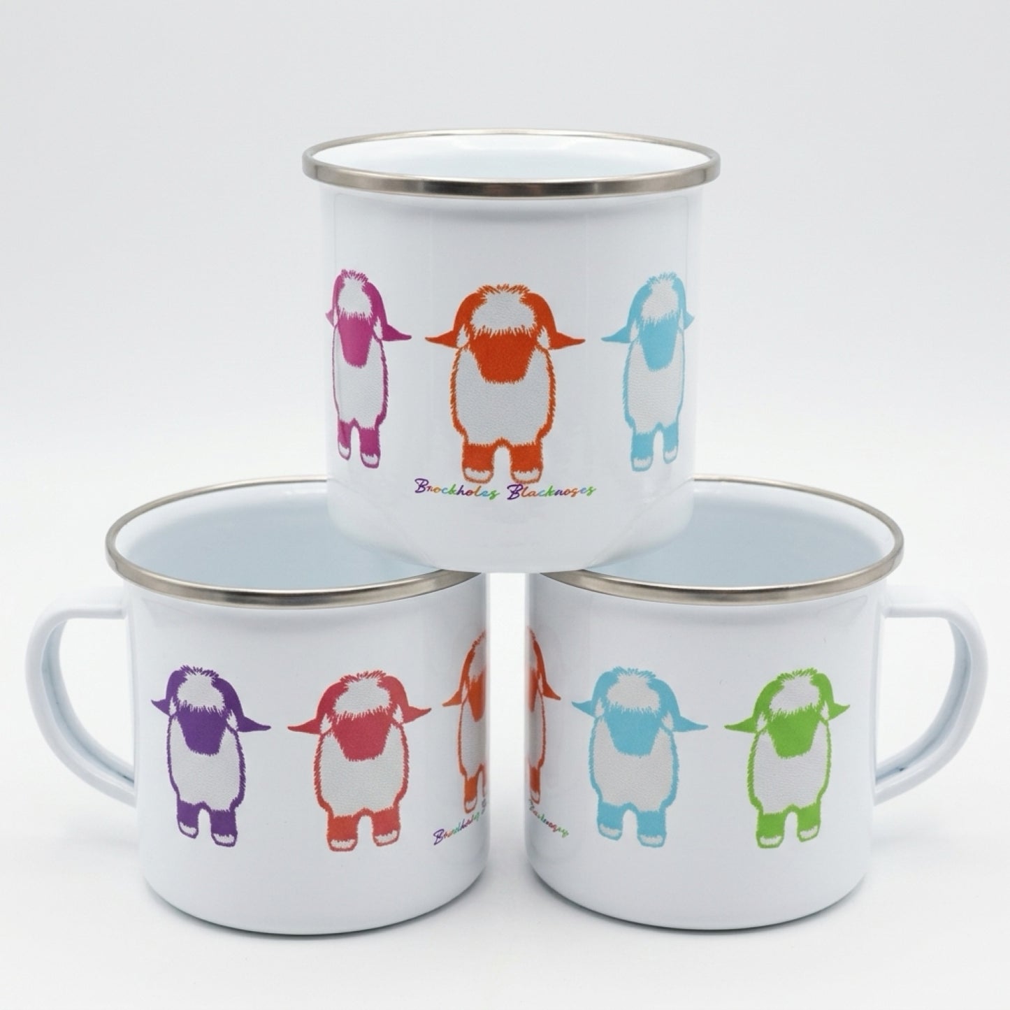 The Jellybean Collection Valais Blacknose Enamel Camping Mug - Multi