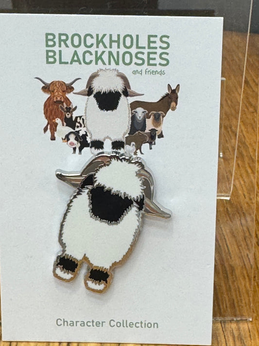 Valais blacknose sheep enamel pin badge