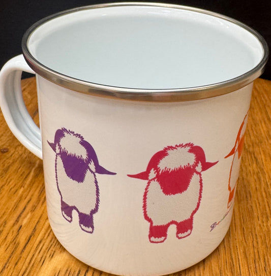The Jellybean Collection Valais Blacknose Enamel Camping Mug - Multi