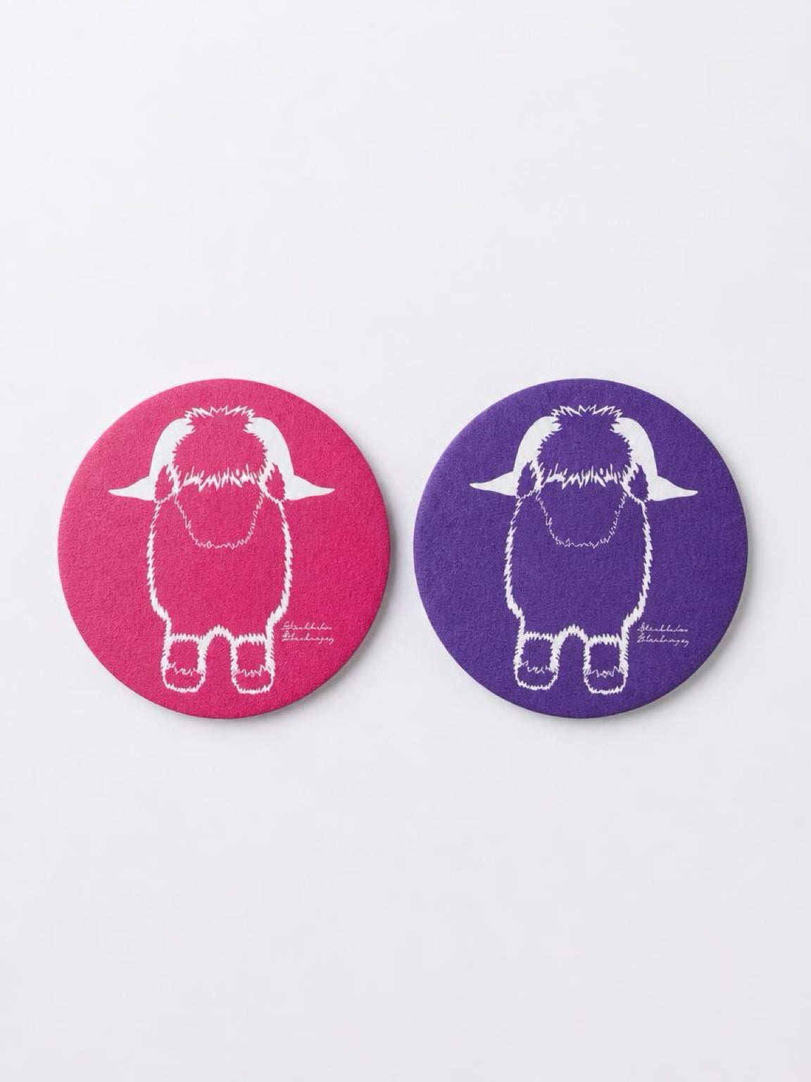 Noodle's Doodles Valais Blacknose Sheep Outline Umbrella - Pink