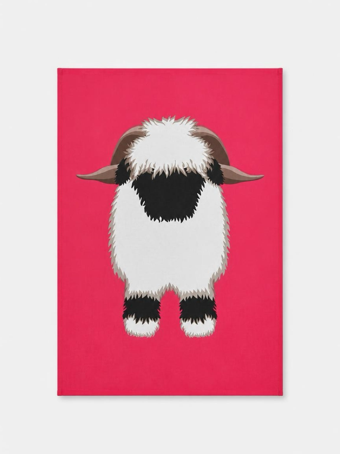 Valais Blacknose Sheep Tea Towel