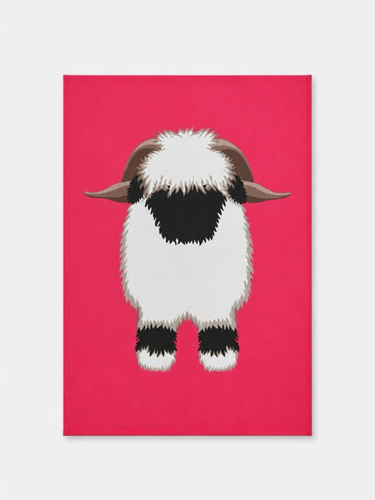 Valais Blacknose Sheep Tea Towel