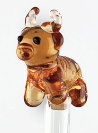 Highland Cow Glass Drinks Stirrer - Selbrae House