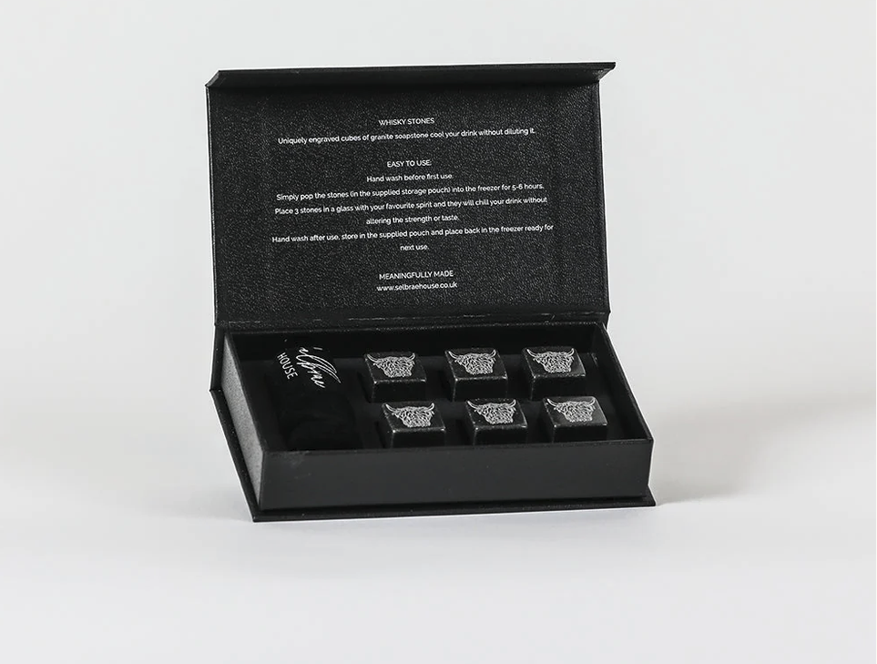 Highland Cow Whisky Stones - Selbrae House
