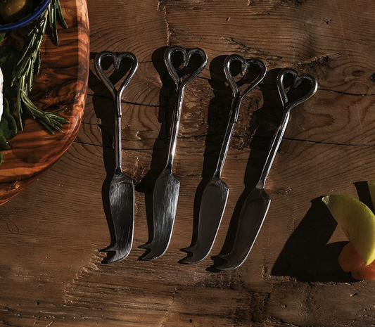 Love Heart Cheese Knives Set of 4  - Selbrae House (Copy)