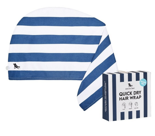 Dock And Bay Quick Dry Hair Wrap : Whitsunday Blue