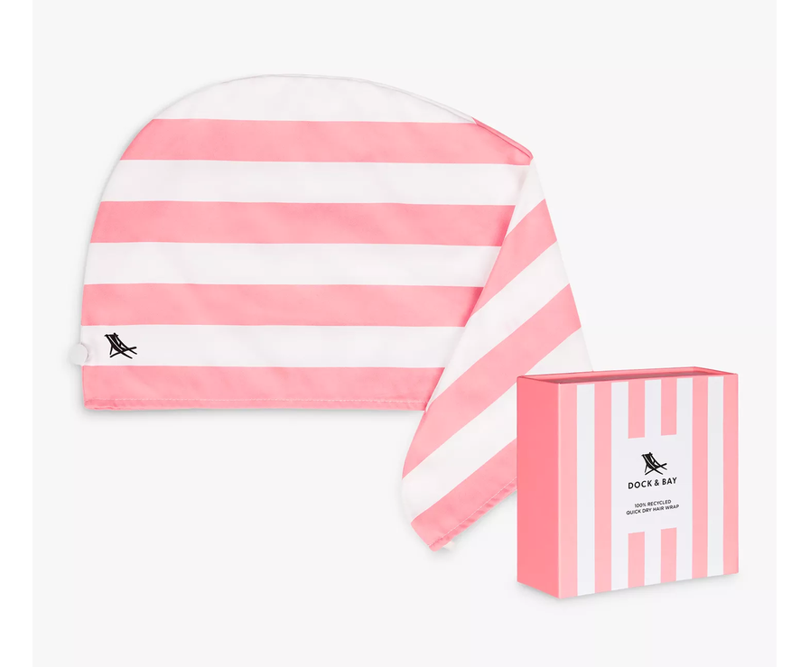 Dock And Bay Quick Dry Hair Wrap : Malibu Pink
