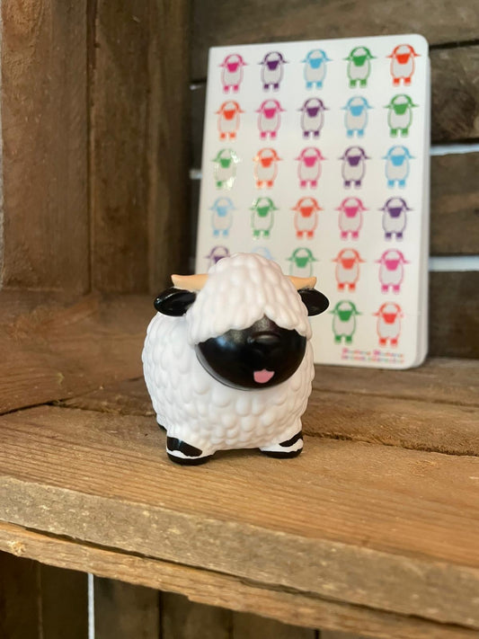 Valais Blacknose Sheep bath duck 😍