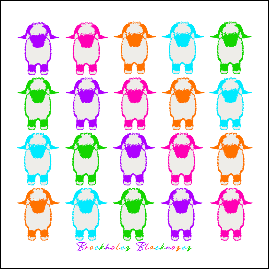 The Jellybean Collection Valais Blacknose Coaster -  Multi