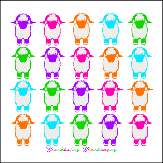 The Jellybean Collection Valais Blacknose Coaster -  Multi