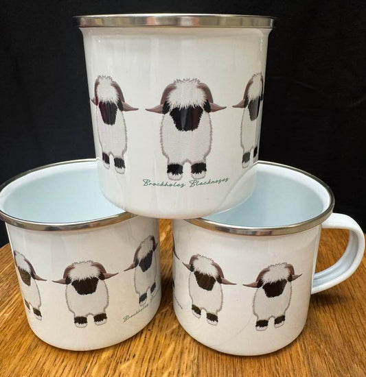 The OG VBN Valais Blacknose Enamel Camping Mug