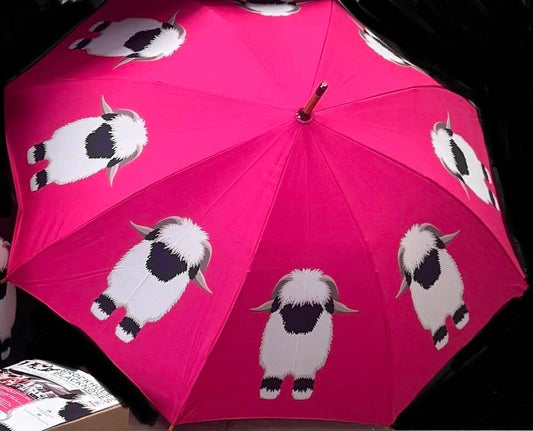The OG Valais Blacknose Bright Pink Classic Stick Umbrella